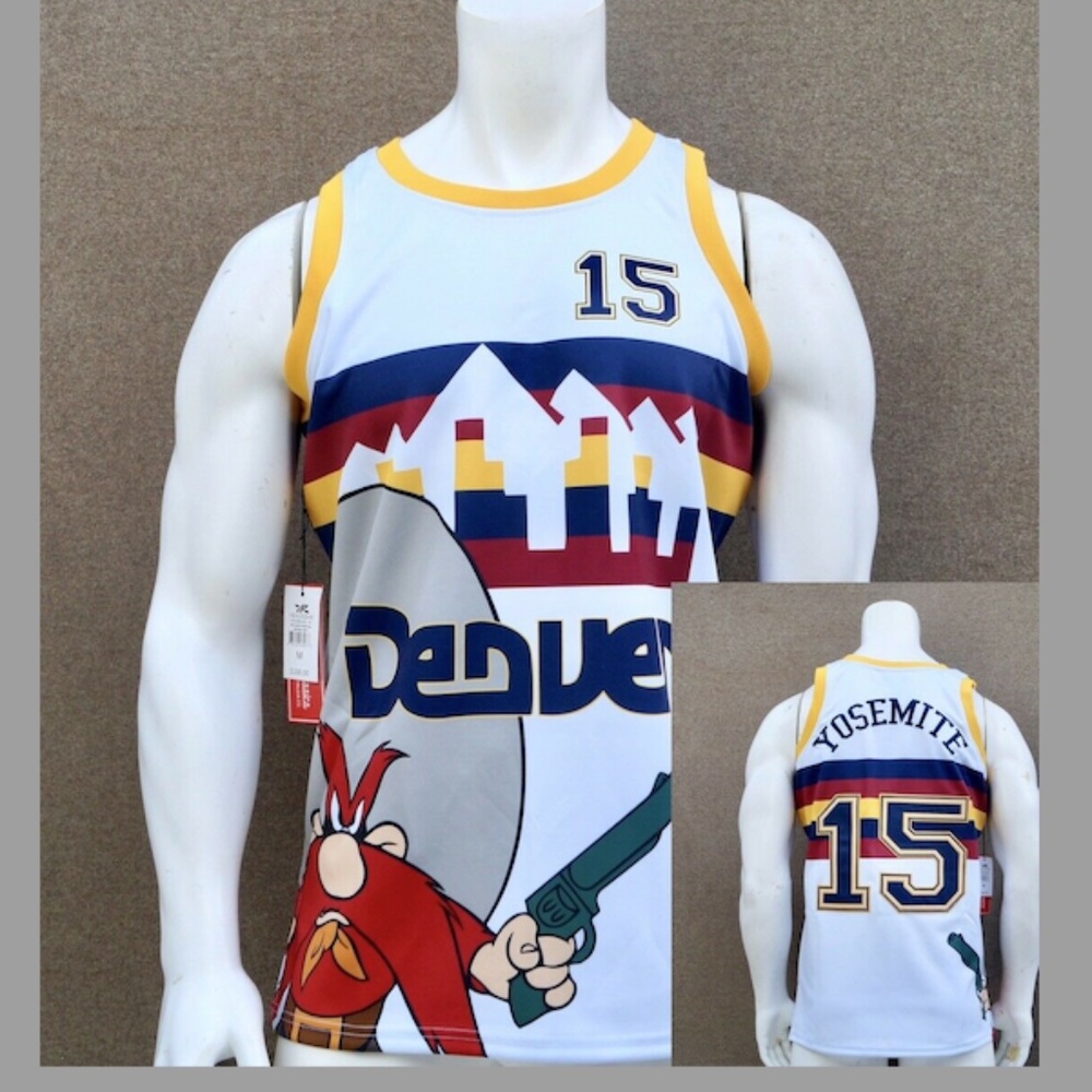 NEW Denver Yosemite Sam Men's Headgear Classics Embroidered Jersey Tee